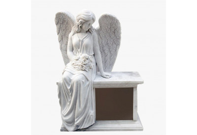 Купить Скульптура из мрамора S_12 Ангел на постаменте